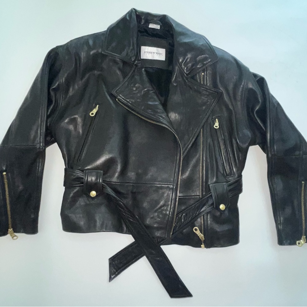 Vintage Andrew Marc Additions Leather Jacket Medium